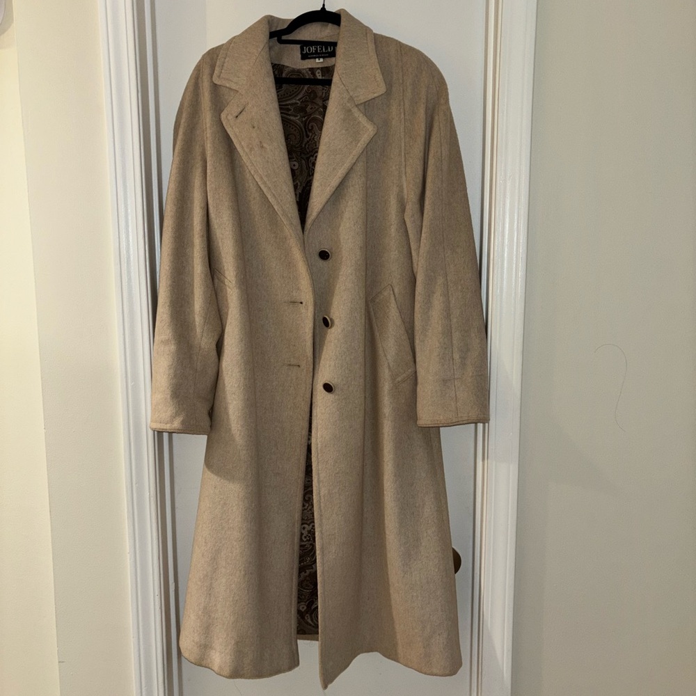 Beige Wool blend Coat